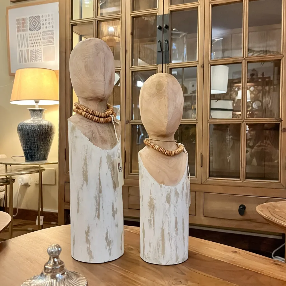 Escultura africana 12x10x38 Petra Decora