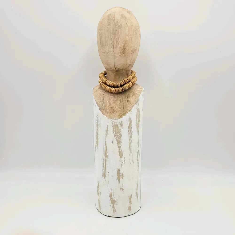 Escultura africana12x10x47 Petra Decora