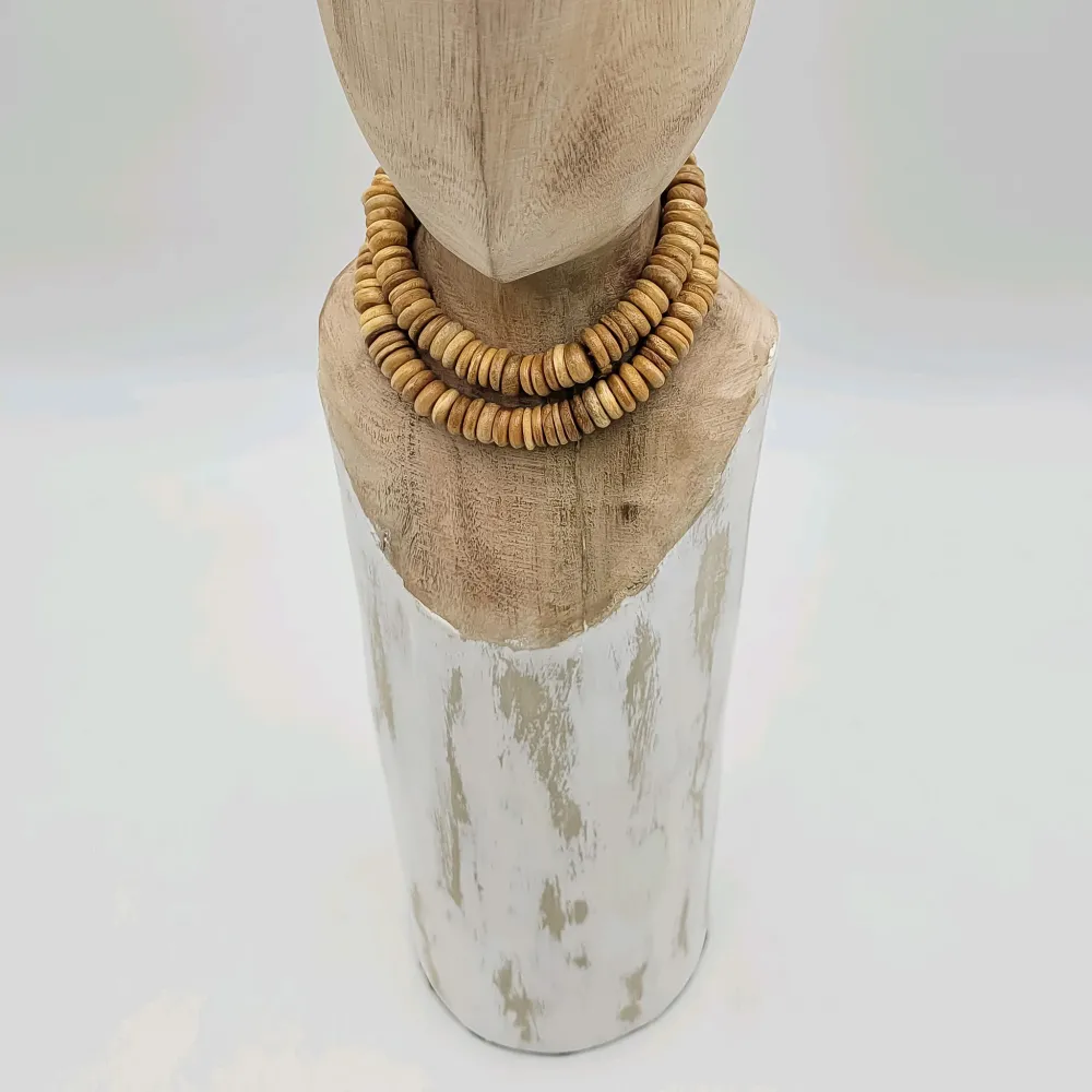 Escultura africana12x10x47 Petra Decora
