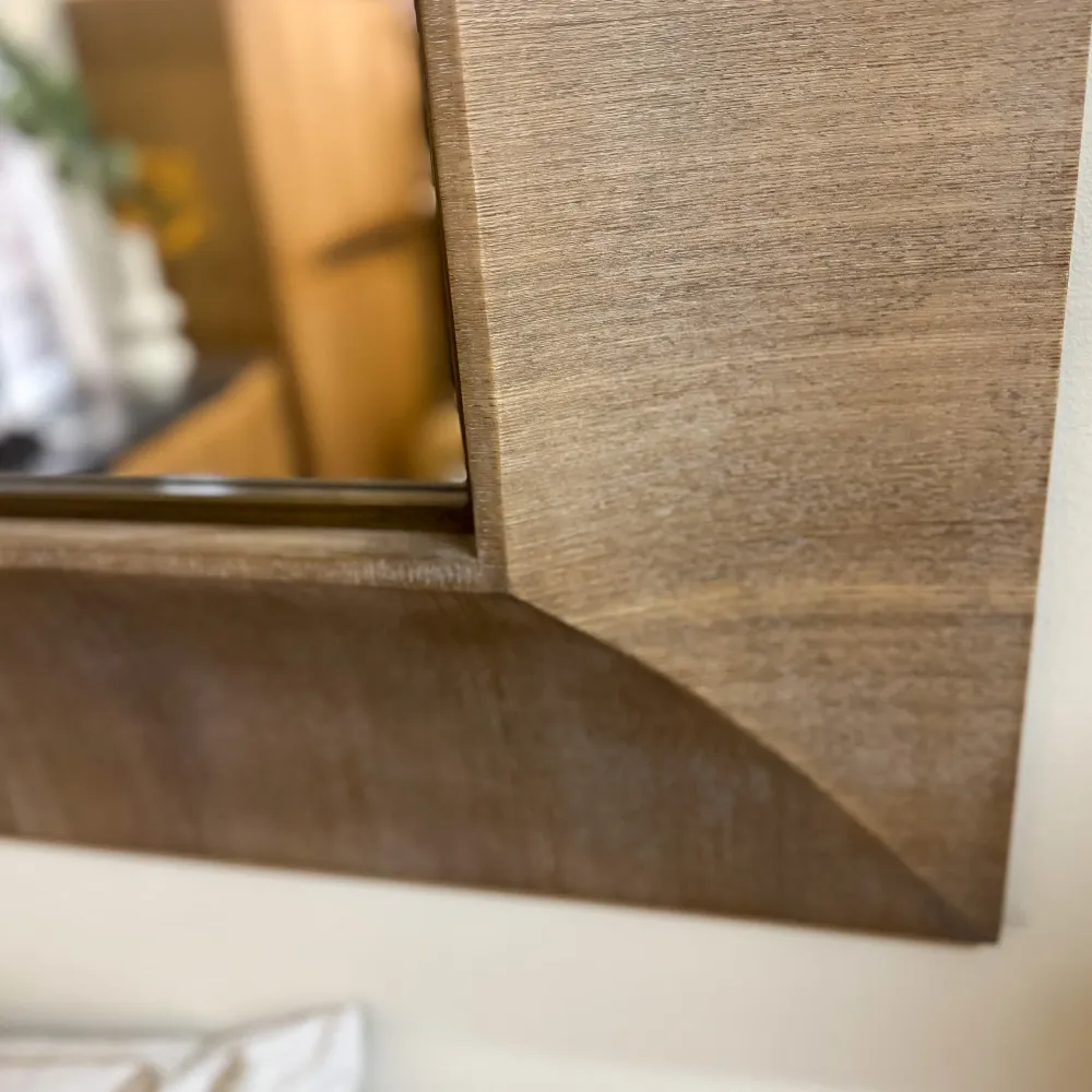Espejo de madera Evenes 110x110 cm Petra Decora