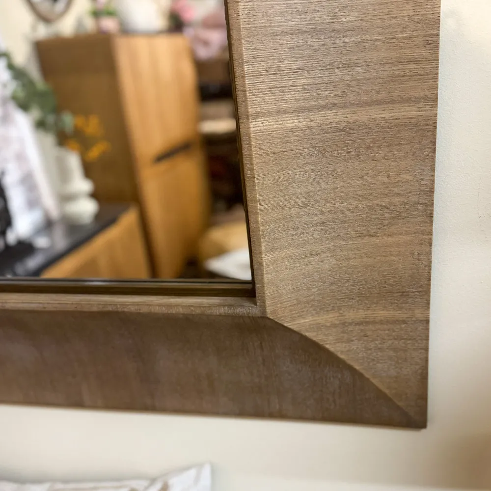 Espejo de madera Evenes 110x110 cm Petra Decora