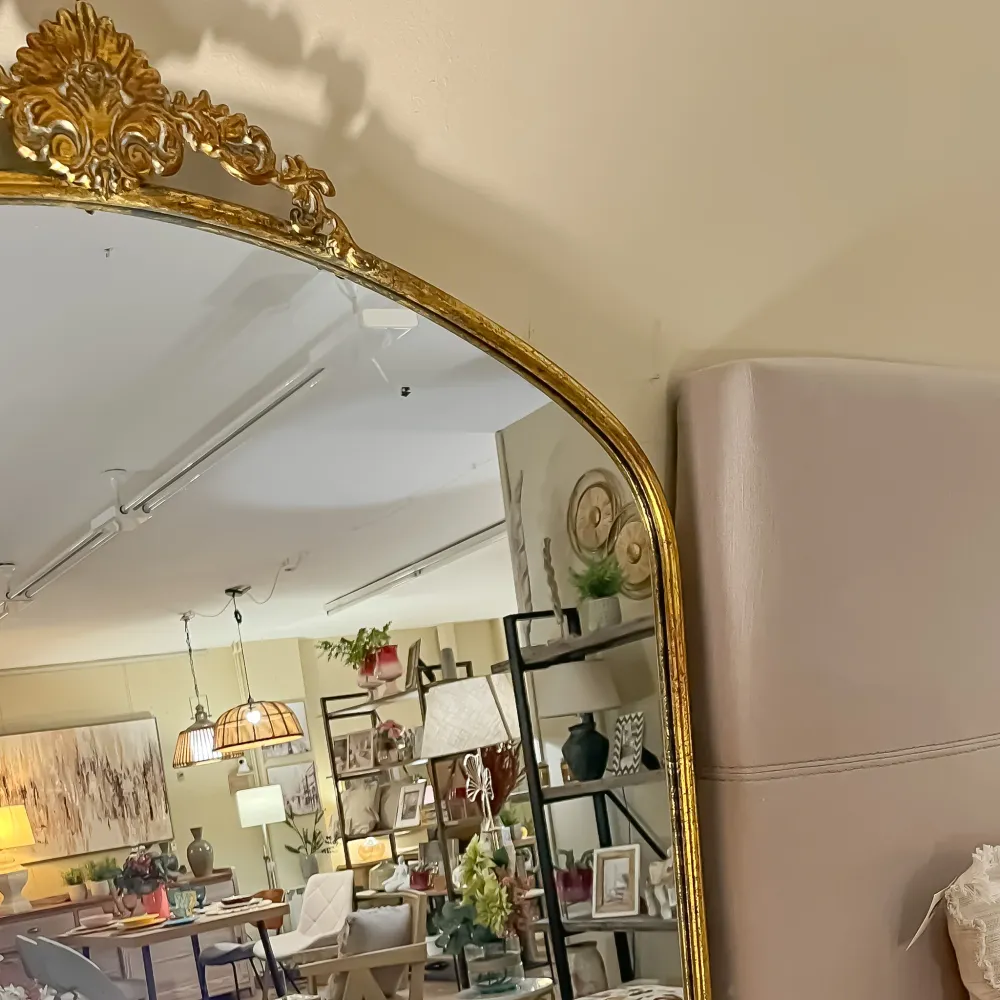 Espejo romántico metal dorado 82 x 89 Petra Decora