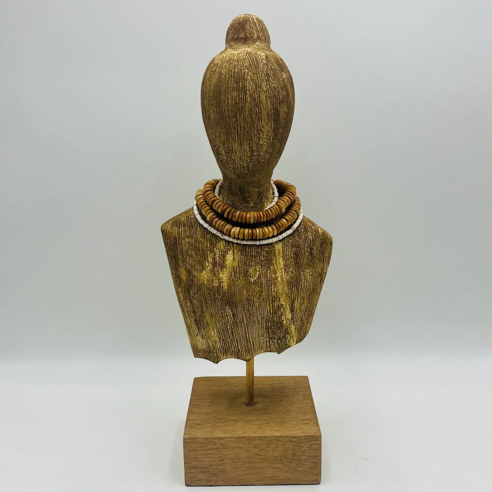Figura africana madera 18x12x43 Petra Decora