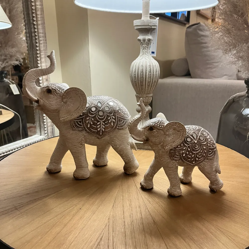 Figura Elefante marrón 22x10x25 Petra Decora