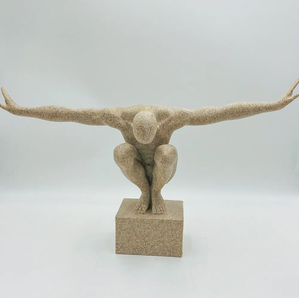 Figura postura efecto arena 50x16x34 Petra Decora