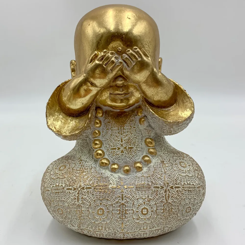 Figuras buda dorados oir, ver y callar Petra Decora