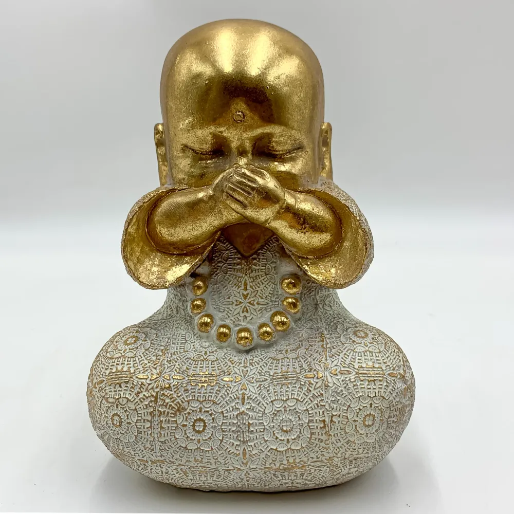 Figuras buda dorados oir, ver y callar Petra Decora