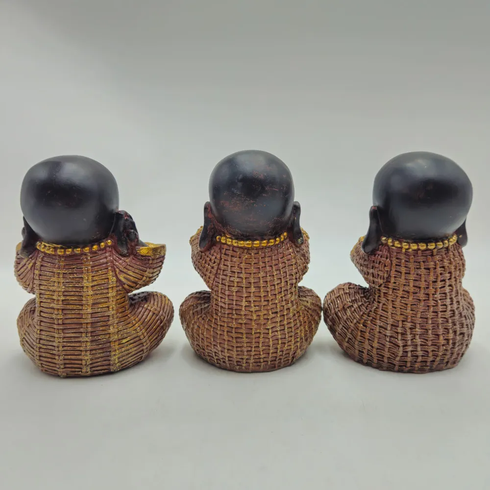 Figuras monjes budistas terracota 12x7,5x15,5 cm Petra Decora