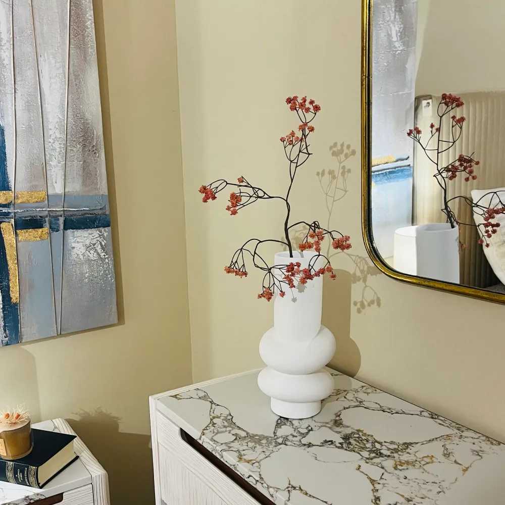 Florero Fillip bco 15x31 Petra Decora