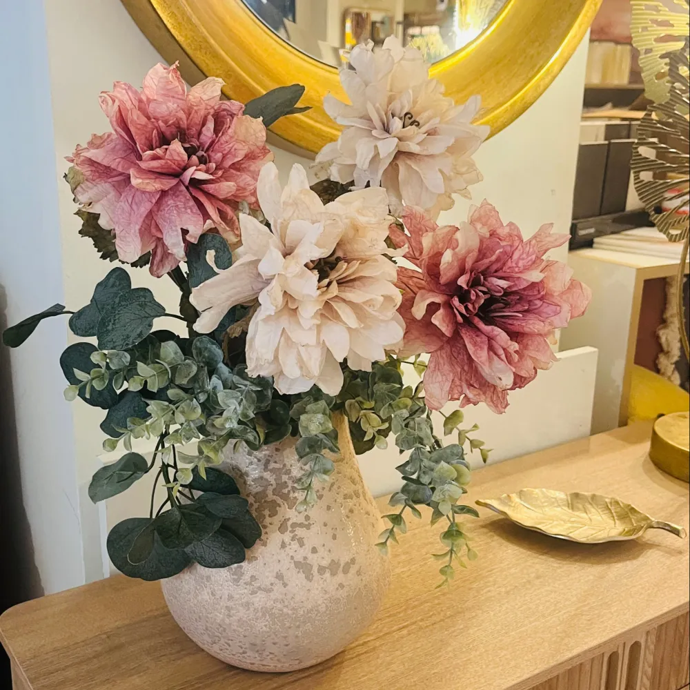 Florero rustic beige 24x31 cm Petra Decora