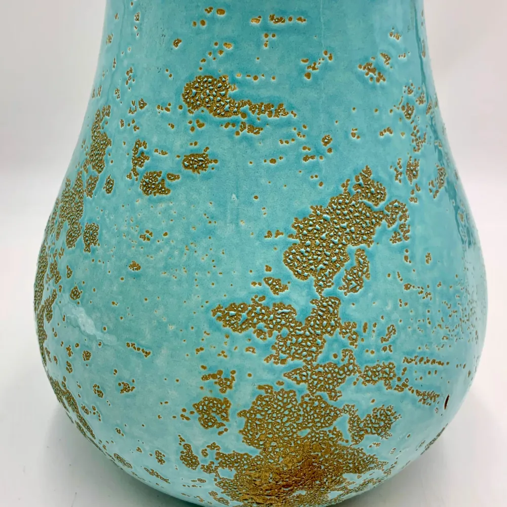 Florero rustic turquesa 24x31 cm Petra Decora