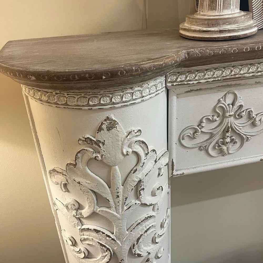 Frontal chimenea abeto blanco 128x28x114 Petra Decora