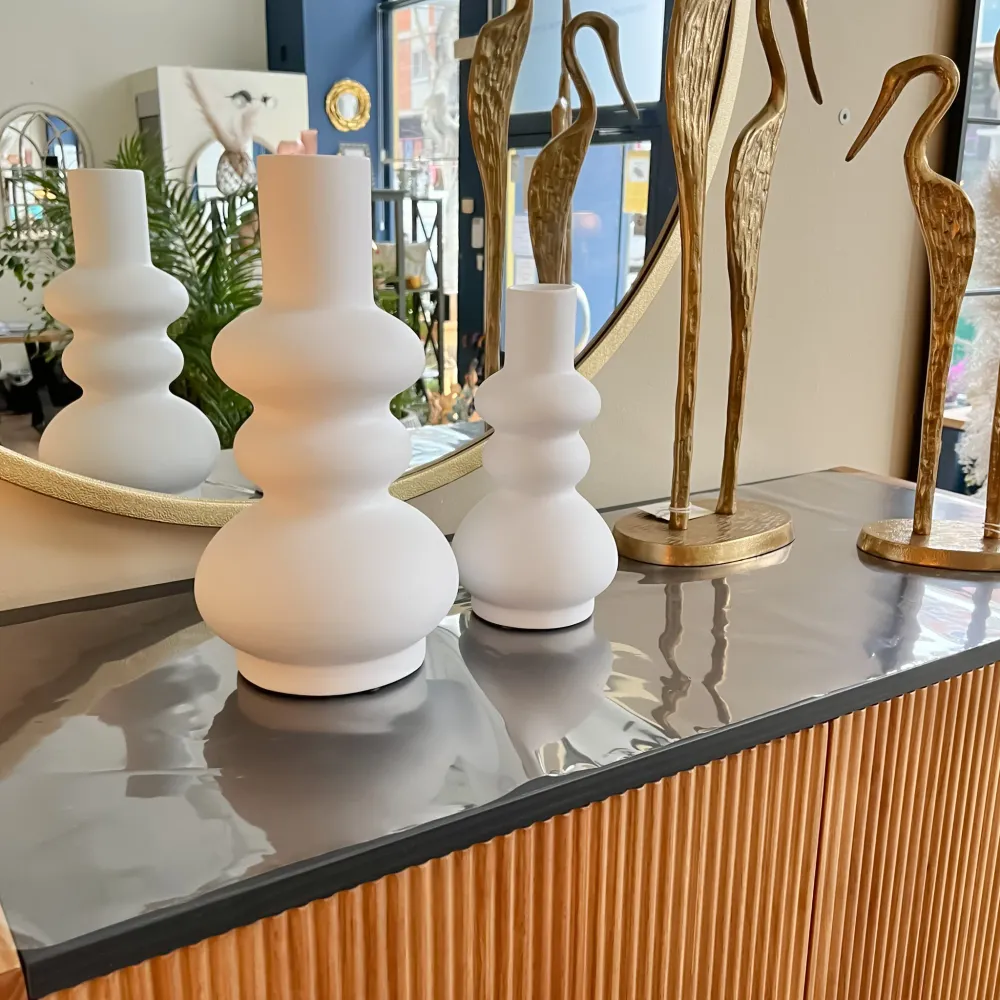 Jarrón blanco Oifa 12x23 Petra Decora