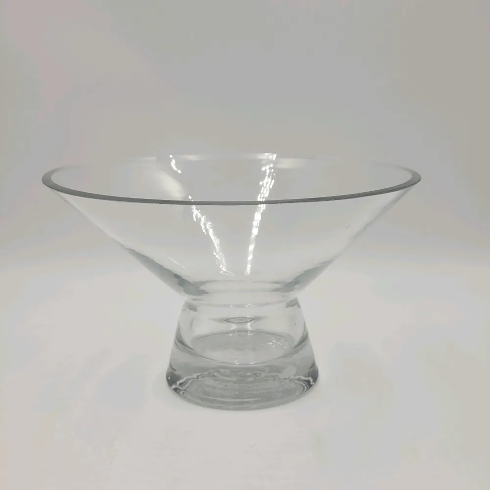 Jarrón cristal transparente 26x10x16 cm Petra Decora