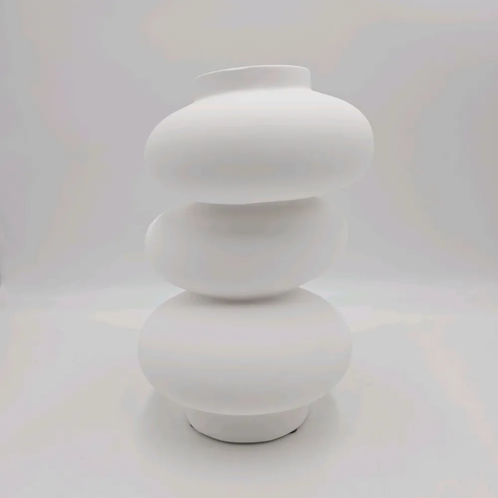 Jarrón Fillip blanco 21x10x29cm Petra Decora