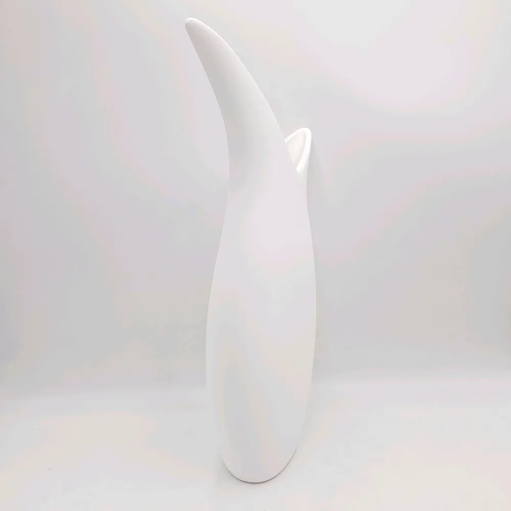 Jarrón Melissa blanco 20x9x48 Petra Decora
