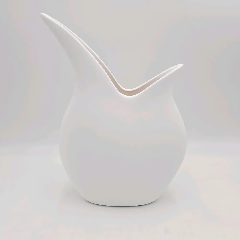 Jarrón Melissa blanco 25x10x35 Petra Decora