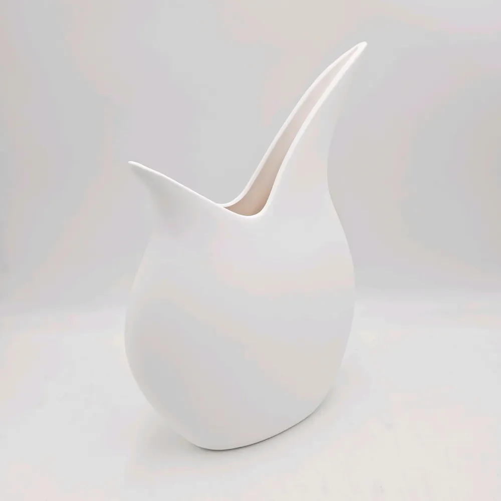 Jarrón Melissa blanco 25x10x35 Petra Decora