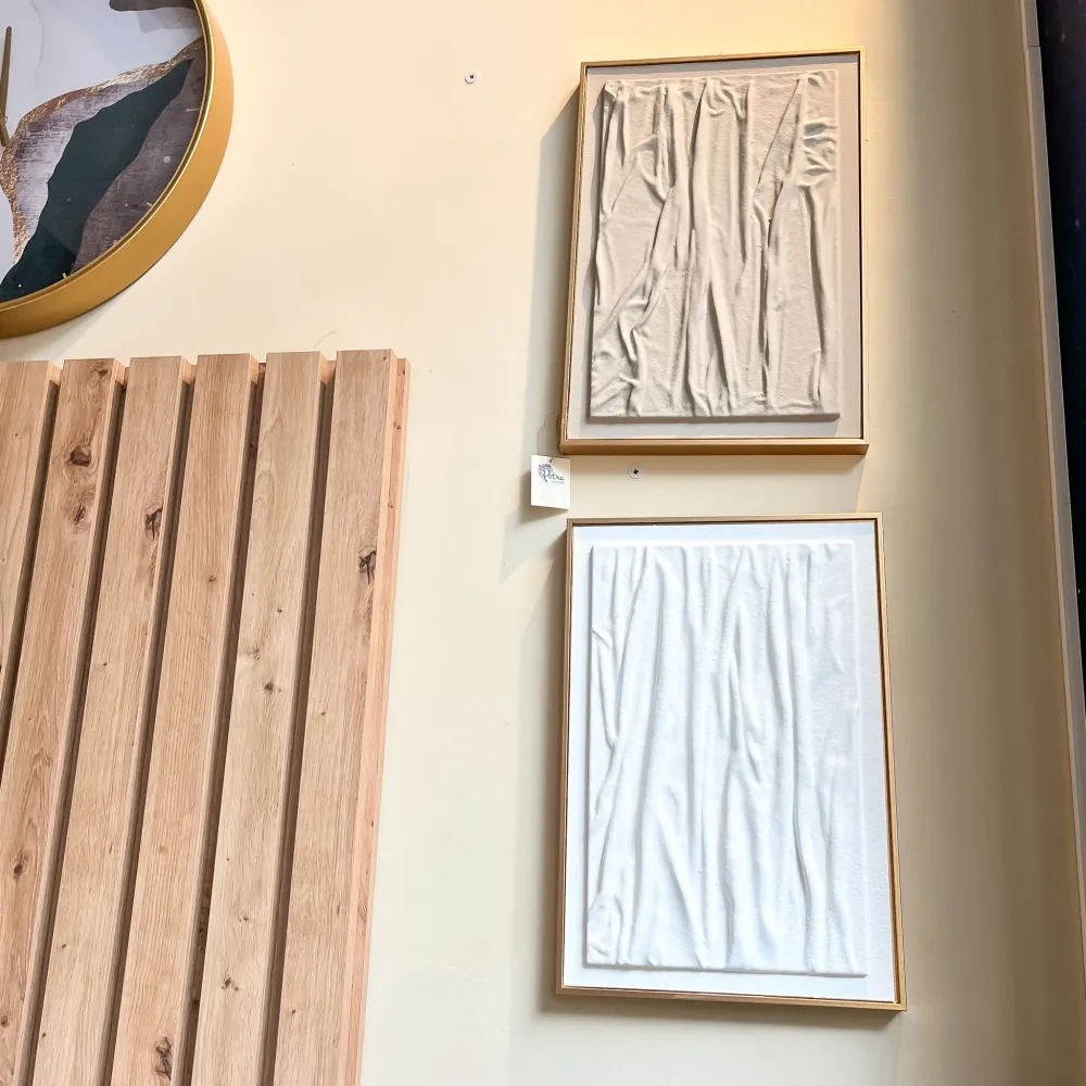 Set cuadros textura en relieve 33x48 Petra Decora
