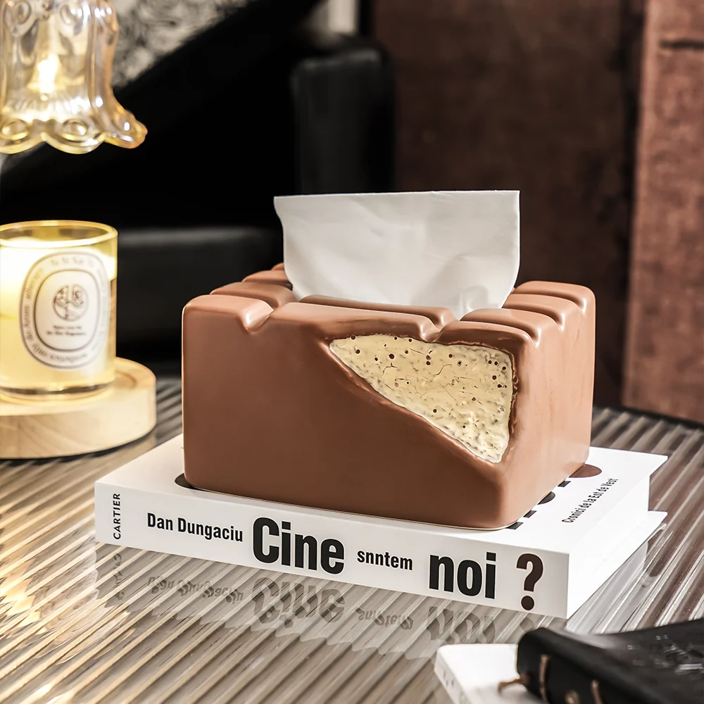 Adorno Chocolate Porta Tissue Brown Pia Copello Store