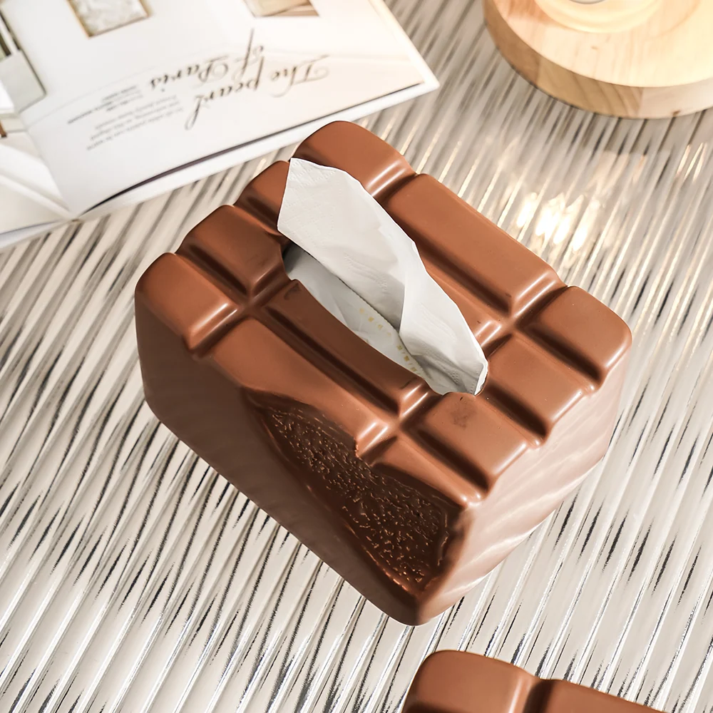 Adorno Chocolate Porta Tissue Brown Pia Copello Store