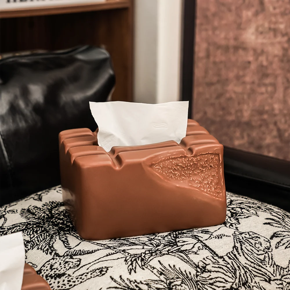 Adorno Chocolate Porta Tissue Brown Pia Copello Store