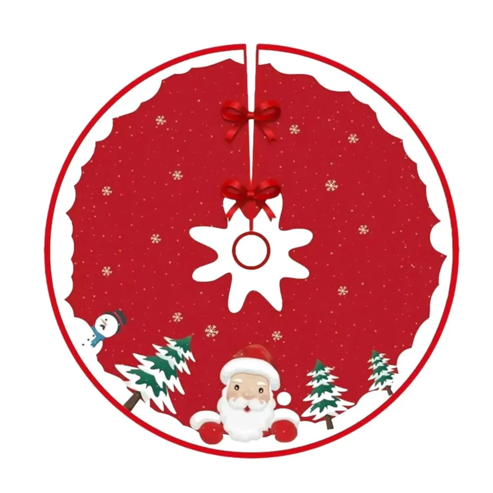 Pie Árbol Decoración Navidad Faldón 120 CM
