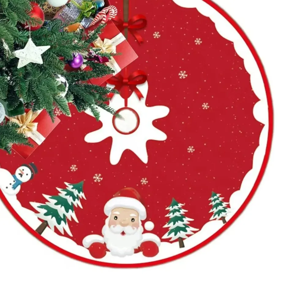 Pie Árbol Decoración Navidad Faldón 120 CM