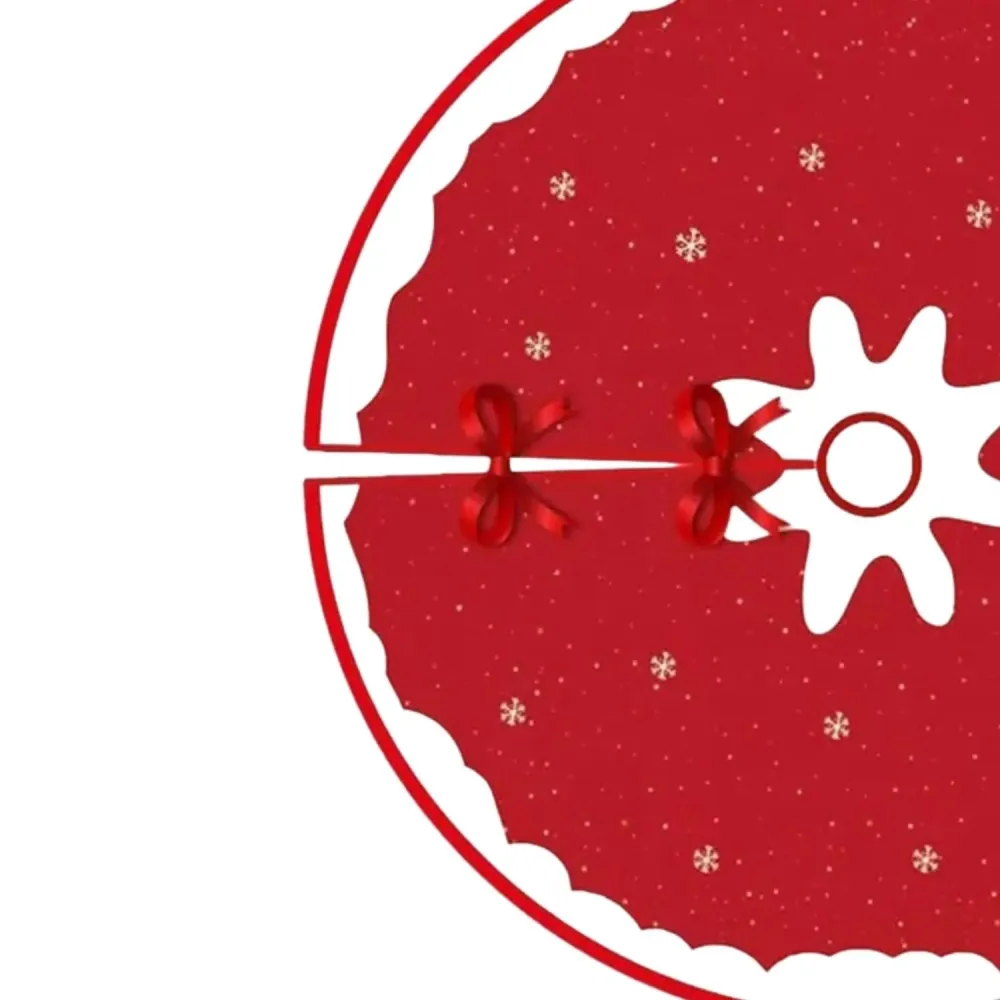 Pie Árbol Decoración Navidad Faldón 120 CM