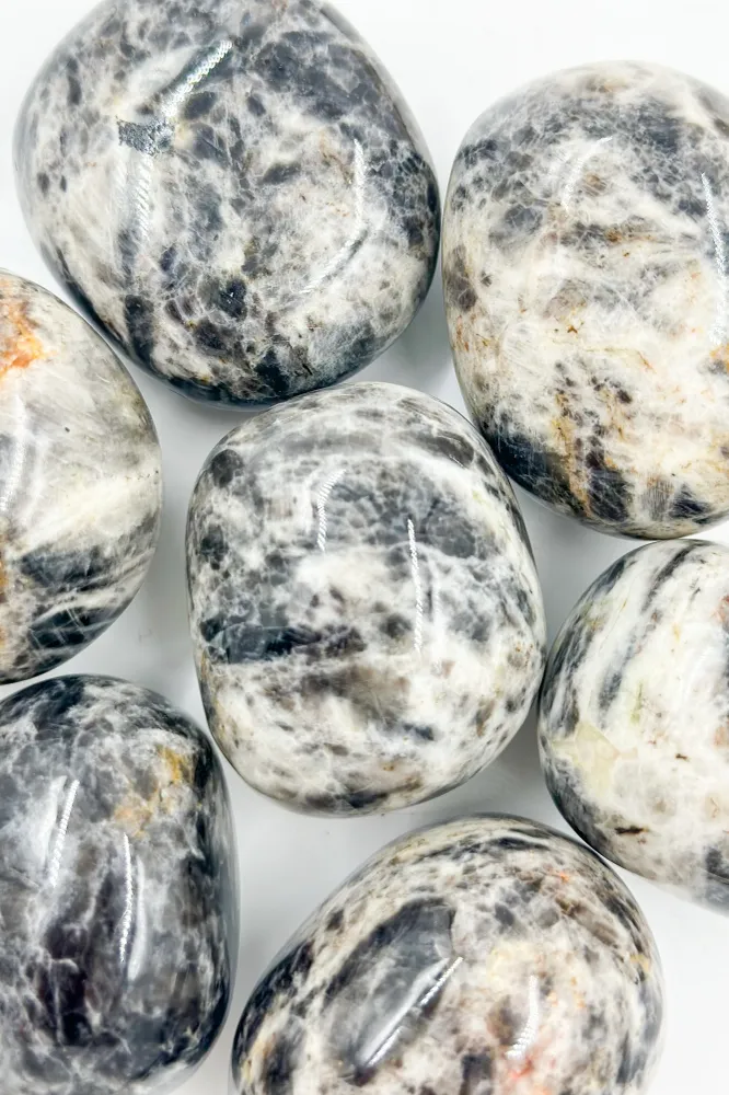 Piedra Luna Negra Rodado Jumbo | Energí femenina - Magnetismo