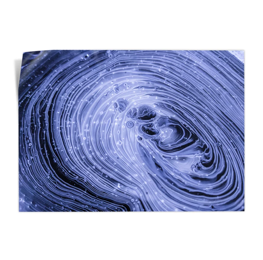 Pintura Acrílica Azul Poster