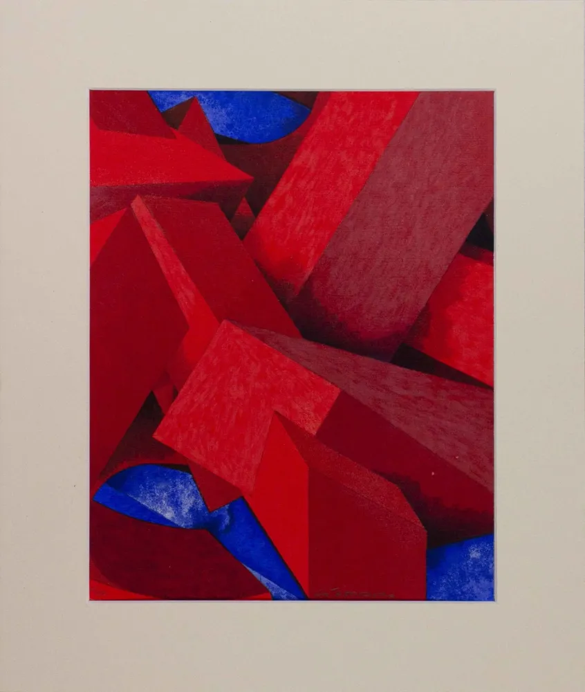POMODORO Giò, Serigrafí original firmada por la carpeta 'I tre soli', 2000