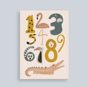 Poster Jungle numbers