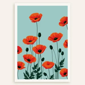Amapolas - Póster Posterscape Creative Studio