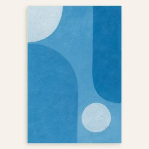 Blue Atmosphere – pósters de formas azules abstractas Posterscape Creative Studio