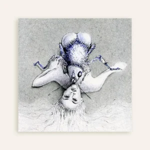 Ero Guro - La mujer y la mosca – Póster - Arte con bolígrafo Posterscape Creative Studio