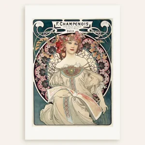 Impresor-Editor Champenois, por Alfons Mucha Posterscape Creative Studio