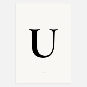 Letra U - Póster Posterscape Creative Studio