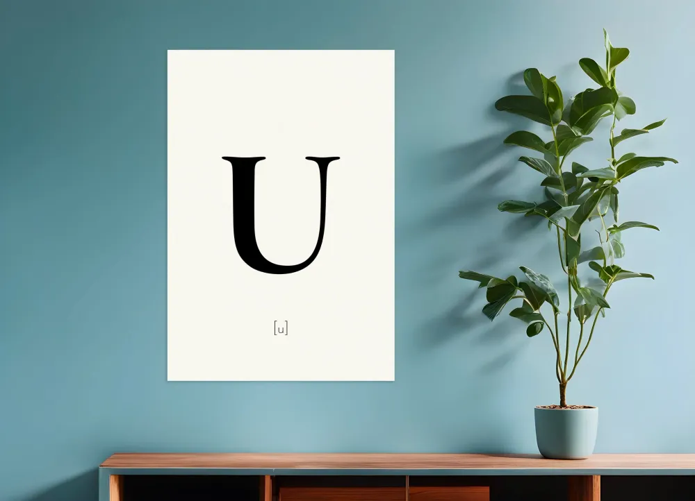 Letra U - Póster Posterscape Creative Studio