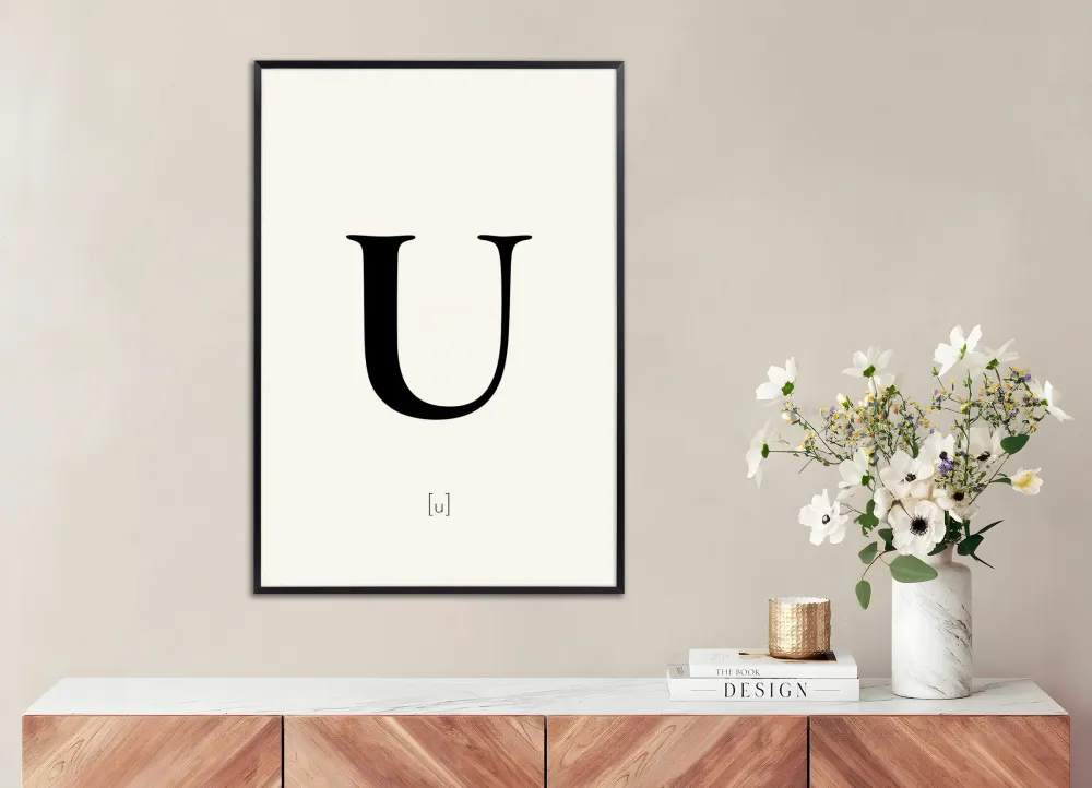 Letra U - Póster Posterscape Creative Studio