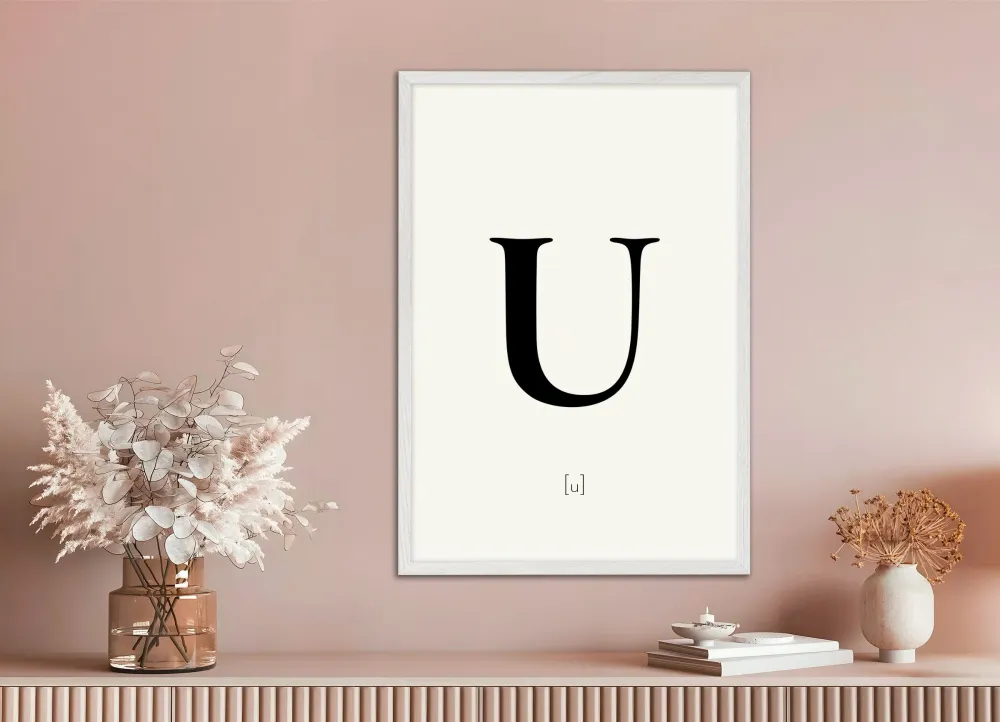 Letra U - Póster Posterscape Creative Studio