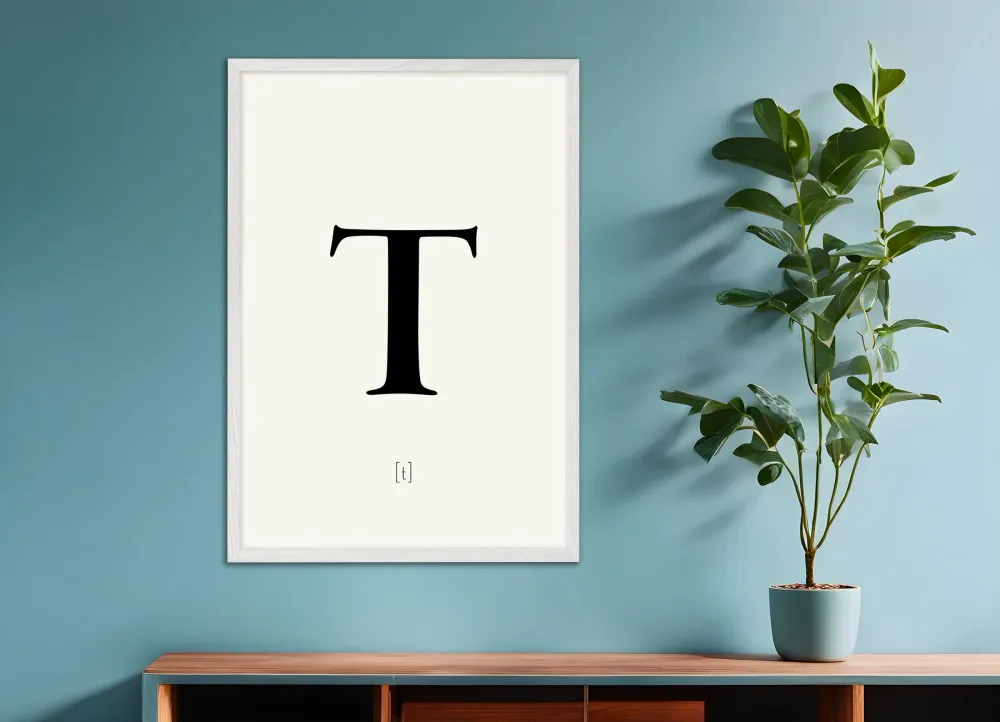 Letra T - Póster Posterscape Creative Studio