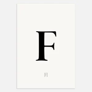 Letra F - Póster Posterscape Creative Studio