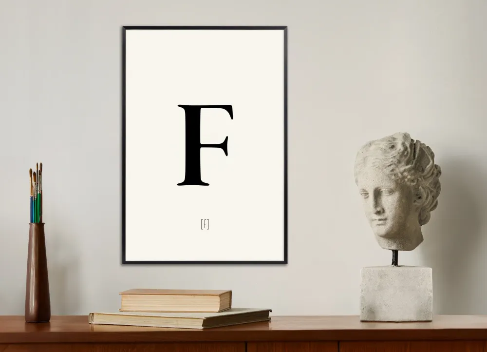 Letra F - Póster Posterscape Creative Studio