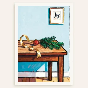Lámina decorativa de mesa Joy Christmas Póster Posterscape Creative Studio