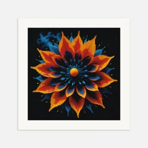 Movimiento CERO, arte cinético, flor que se abre - Póster Posterscape Creative Studio