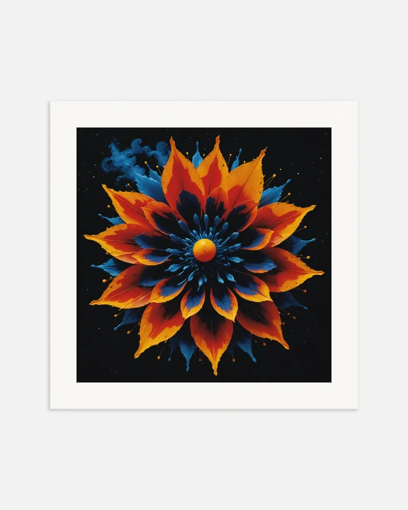 Movimiento CERO, arte cinético, flor que se abre - Póster Posterscape Creative Studio