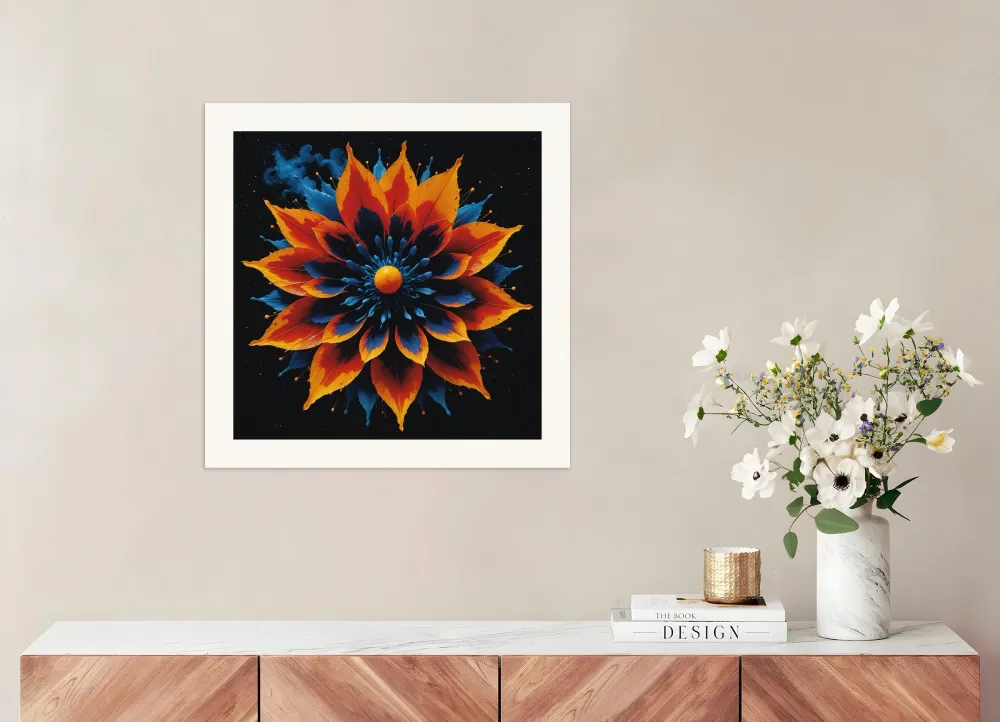 Movimiento CERO, arte cinético, flor que se abre - Póster Posterscape Creative Studio