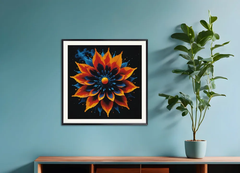 Movimiento CERO, arte cinético, flor que se abre - Póster Posterscape Creative Studio