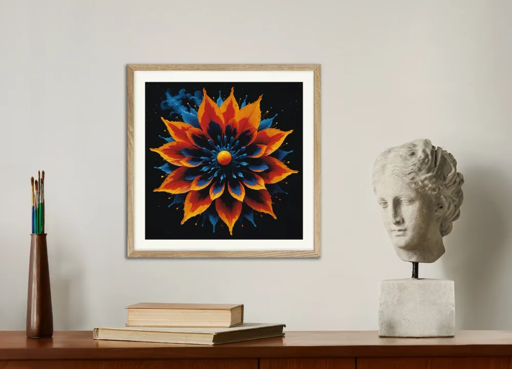 Movimiento CERO, arte cinético, flor que se abre - Póster Posterscape Creative Studio